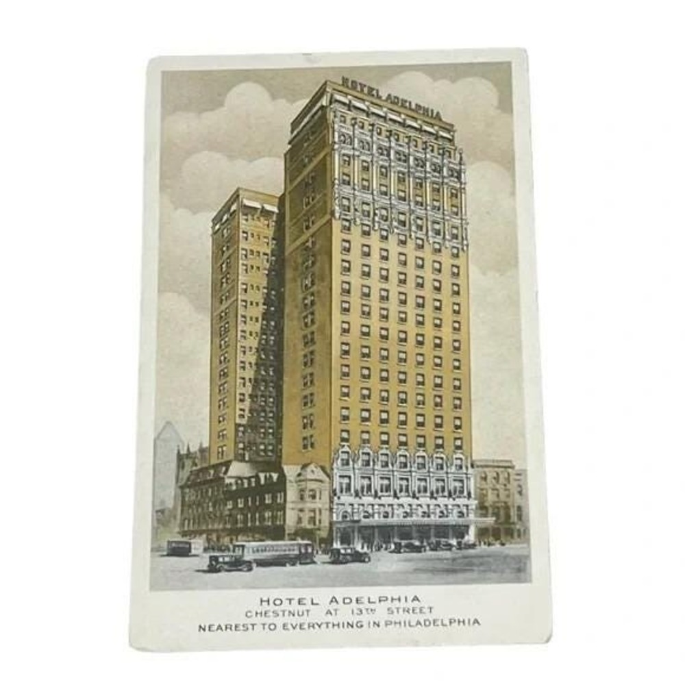 Postcard Hotel Adelphia Chestnut & 13th St Philadelphia Pennsylvania A793